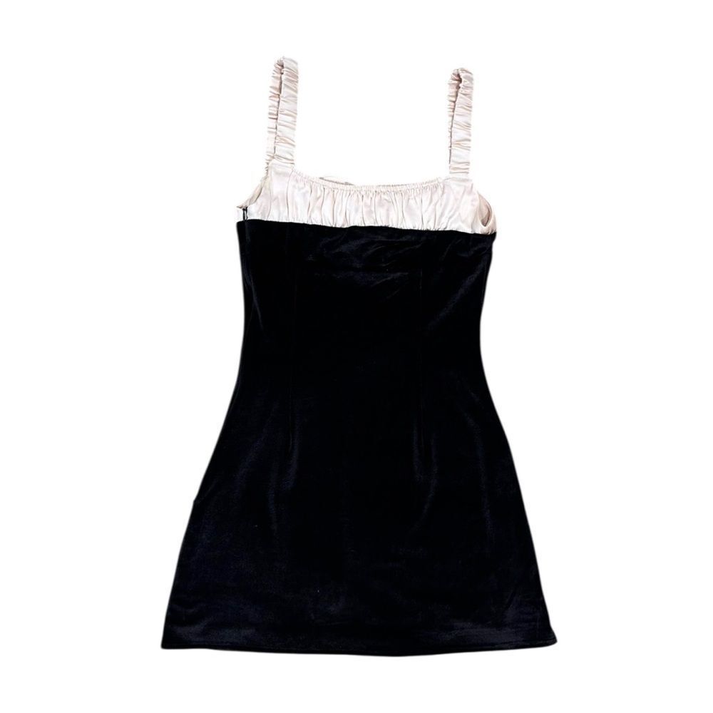 NWT PRINCESS POLLY Rueth Double Bust Mini Dress Black - Picture 3 of 4